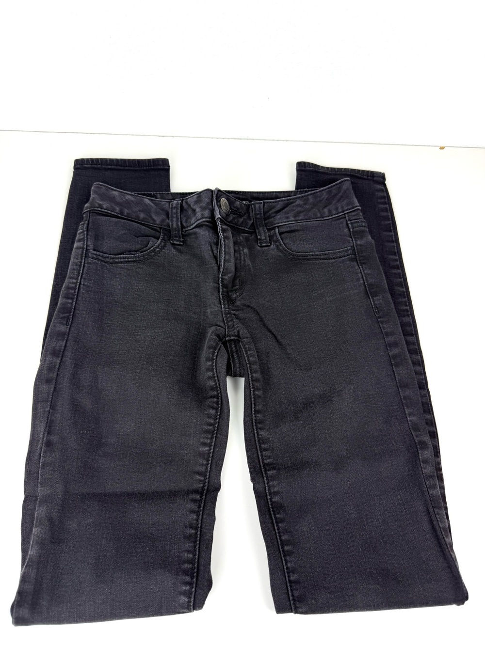 American Eagle Black Super Stitch Jegging Size 0